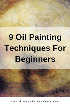 oil painting techniques for beginners that are easy and fun to do with the kids