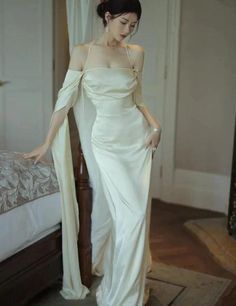 Simple Evening Dress, Formal Party Dresses, Mode Ulzzang, Prom Dresses Formal, 파티 드레스, Floor Length Prom Dresses, Ball Gowns Evening, Dresses Formal, Long Prom Dress