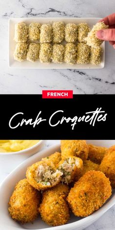 the cover of french cookbook conk croquettes, with an image of chicken nuggies and dipping sauce