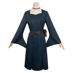 Delicious in Dungeon Anime Style Dress For Cosplay Events, Anime Style Costume Dress For Cosplay Events, Gothic Dress For Cosplay In Fall, Anime Style Cosplay Costume In Blue, Anime Cosplay Costume In Blue For Costume Party, Anime Cosplay Costume In Blue, Fitted Elven Style Cosplay Costume, Blue Anime Cosplay Costume For Costume Party, Fantasy Dress For Halloween Themed Events