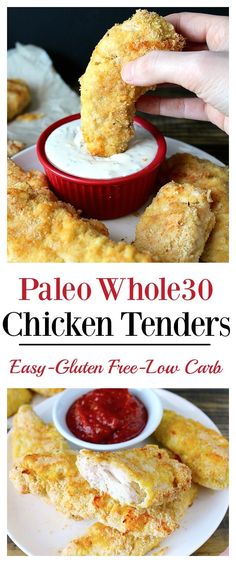 the best paleo whole 30 chicken tenders recipe for low carb and ketchup