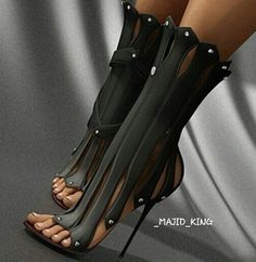 Wonder Woman Shoes, Mode Editorials, Stiletto Boots, Peep Toe Sandals, Stiletto Sandals, High Heels Stilettos, Sandal Fashion, Heeled Ankle Boots, Heeled Sandals