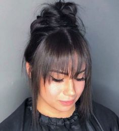 Shoulder Hair With Bangs And Layers, Bangs Short To Long, Cute Long Hairstyles With Bangs, Bang Ideas For Long Hair, Womens Bangs, Short Hairstyle Bangs, Alternative Bangs, Straight Hairstyles With Bangs, Whisky Bangs