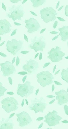 a green flower pattern on a white background