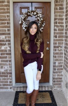 Outfits With White Pants Winter, How To Style White Jeans, White Pants Fall Outfit, White Pants In Winter, White Jeans Fall Outfit, White Jean Outfits, White Pants Outfit Winter, White Jeans For Fall, White Jeans In Winter