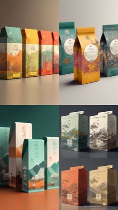 Unique tea packaging designs idea Packaging Label Design, Tea Design, Unique Tea, Tea Brands, Unique Packaging, Packaging Designs