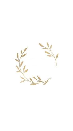 a white background with gold leaves on it