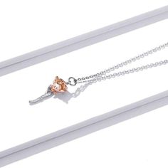 This exquisite rose pendant necklace showcases a 3D rose in 925 sterling silver with rose gold plating for a stunning flower color. It hangs delicately on a 925 sterling silver cable pendant with an adjustable ball. Make this elegant rose pendant necklace a part of your everyday fine jewelry collection, or gift it to a loved one for a special occasion. Materials: 925 sterling silverFinish: platinum plate, rose gold plateMaximum length is 17.5 inches, can be adjusted shorter using the adjustable Rose Gold Sterling Silver Pendant Flower Necklace, Rose Gold Sterling Silver Flower Pendant Necklace, Rose Gold Flower Necklace With Round Pendant, Rose Gold Sterling Silver Flower Charm Necklace, Sterling Silver Rose Gold Flower Necklace, Sterling Silver Flower Necklace In Rose Gold, Rose Gold Flower Necklace Gift For Her, Rose Pendant Necklace, 3d Rose