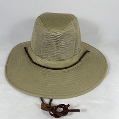 Dorfman Pacific Safari Diamond Crown Mesh Sidewall Wide Brim Hat Nwot 75% Cotton, 25% Polyester 3 1/4" Brim 4" To 4 1/2" Crown Height Mesh Sidewall Adjustable Chin Strap Color: Olive Condition Note: Brand New Without Tag. There Is A Small Cut On The Internal Tag As Part Of The Distribution Process. Please See The Last Picture. ***** Beige Panama Hat For Outdoor, Casual Beige Fedora For Outdoor, Khaki Fedora Sun Hat For Outdoor, Casual Panama Hat For Outdoor, Khaki Hat For Travel In Spring, Khaki Hat For Spring Travel, Casual Solid Color Panama Hat For Outdoor, Khaki Travel Hat For Spring, Casual Khaki Fedora Sun Hat