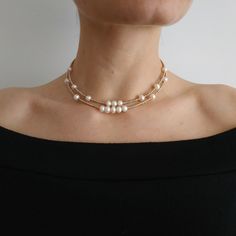 < Natural pearls with gold color seed beads > Very original and elegant combination. Necklace can be beautiful accent to any look! > Necklace length The first string - 37 cm (14,5 in) > Necklace weight - 20 gm Pearl Necklace Bride, Bride Pearl Necklace, Tahitian Pearls Jewelry, Beaded Pearl Necklace, Coral Jewelry Set, Natural Pearl Jewelry, Genuine Pearl Necklace, Natural Pearl Necklace, Pearls Wedding