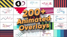 the cover of 200 animated overlays