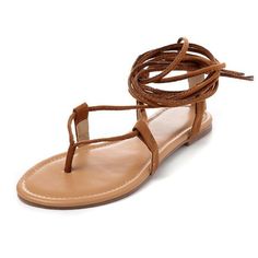 lace up sandals color brown size 4.5 for women Brown Gladiator Sandals, Heeled Flip Flops, Roman Sandals, Strappy Flats, Strappy Shoes, Leather Flip Flops, Suede Lace, Lace Up Sandals, Brown Sandals