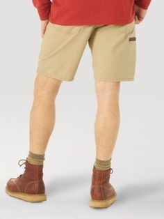 A SUMMER WARDROBE MADE FOR FUNCTION Those hot summer days can make the workday feel even longer than usual. Get your work wardrobe updated for the warm weather ahead with the Wrangler® RIGGS WORKWEAR® work shorts. Comfortable, practical, and built to last, these men's shorts feature just enough stretch to keep you moving comfortably, a gusseted crotch for maximum mobility, front patch pockets, and CORDURA® fabric-lined back pockets. These function-first shorts are perfect for a summer wardrobe t Summer Bottoms With Pockets For Outdoor Work, Casual Shorts For Outdoor Work, Wrangler Shorts, Work Shorts, Wardrobe Update, Men's Apparel, Work Wardrobe, Hot Summer, Summer Wardrobe