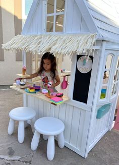 Surf Shack Playhouse, Diy Kids Playground, Kids Cubby Houses, Kids Backyard Playground, Play Area Backyard, Backyard Kids Play Area, Wendy House, Outdoor Play Area