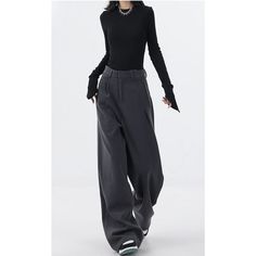 Niche Loose Gray Wide Leg Pants  Material: Cotton  Size: S, M, L, XL, Color: Gray Pants Type: Wide Leg Pants Style Type: Street Trendy  Season: Spring, Fall, Winter, Summer   Occasion: Leisure, Outdoor, Daily, Vacation, Fall Outfits Baggy Wide-leg Fall Pants, Fitted Wide Leg Winter Cargo Pants, Baggy Cargo Pants For Fall, Baggy Straight Pants, Baggy Wide-leg Pants For Work, Baggy Full Length Bottoms For Fall, Winter Baggy Trousers, Baggy Wide Leg Work Pants For Fall, Baggy Winter Wide Leg Straight Pants