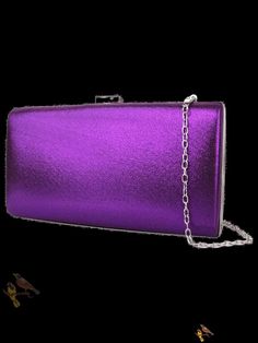 Bird in Bag - Fashionable Hard Box Clutch Bag for Evening Wear Purple Rectangular Box Bag For Gift, Rectangular Purple Box Bag As Gift, Rectangular Purple Box Bag Gift, Trendy Purple Rectangular Box Bag, Purple Square Bag For Gift, Trendy Purple Rectangular Clutch, Purple Rectangular Clutch For Gifts, Rectangular Purple Clutch For Gifts, Rectangular Purple Clutch Gift