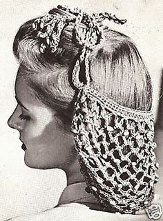 Hat Crochet Tutorial, Bone Crochet, 1940s Hair, Crochet Snood, Crochet Hairband, Crochet Headband Pattern Free, Crochet Bandana, Saddle Stitch, Vintage Crochet Patterns