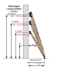 the height and width of an umbrella stand is shown in this diagram, with measurements for each