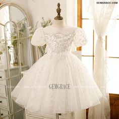 10% off now|Free shipping world-wide. Couture Sequined Embroidery Ballgown Tulle Flower Girl Dress with Bubble Sleeves at GemGrace. Click to learn our pro custom-made service for wedding dress, formal dress. View #FlowerGirlDresses for more ideas. Princess Dress With Short Sleeves For Confirmation, Tulle Princess Dress For First Communion, Tulle Princess Dress With Short Sleeves For First Communion, Short Sleeve Lace Princess Dress For Wedding, Glitter Tulle Princess Dress For Baptism, White Princess Dress With Puff Sleeves, Baptism Tulle Ball Gown, Short Sleeve Tulle Princess Dress For First Communion, White Princess Tulle Baptism Dress