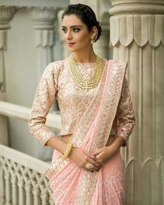 Boat Neck Blouse Designs We Are Totally Crushing On! Vasansi Jaipur, Royalty Style, Jaipur City, डिजाइनर कपड़े, Long Blouse Designs, Amer Fort, Boat Neck Blouse Design, Sari Design