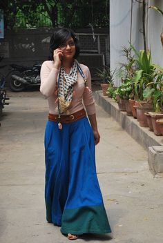 Tina knows how to glam up her workwear through an embellished scarf from MadSam TinZin. Madsam Tinzin, Embellished Scarf, Street Fashion Photography, South Asia, South Asian, Eclectic Style, East West, Real Women