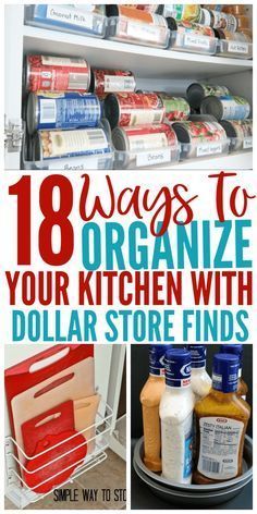 Dollar Store Finds, Kitchen Organization Pantry, Kitchen Organization Diy, Organizing Hacks