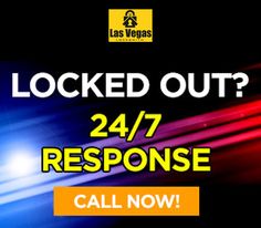 a police car with the words locked out? 24 / 7 / 17 response call now