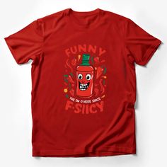 Funny Hot Sauce Bottle Graphic T-Shirt, Spicy Food Lover Tee, Red Chili Pepper Design Casual Wear Male T-Shirt Custom graphic T-Shirt.Customize your color Red Chili Peppers, Spicy Food, Red Chili, Chili Pepper, Spicy Recipes, Male T Shirt, Sauce Bottle, Hot Sauce Bottles, Hot Sauce