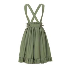 PRICES MAY VARY. Green Suspender Skirt for Girls Juniors High Waist Sweet Lolita A-Line Pleated Skirts This Is The Asian size, Which Is Smaller Than The American size. Please Select According To The Detailed Size Table Please Refer To The Size Measurement Below Before Ordering: S: Length 35.03" (89cm), Waist 24.01"-29.92" (61-76cm) // M: Length 37" (94cm), Waist 25.59"-29.92" (65-76cm) Soft Touch Fabric, Nice Stitching, Comfortable To Wear. Please Hand Wash Or Machine Wash, Don't Bleach, Don't I Green Suspenders, Pleated Skirts, Suspender Skirt, Skirt Fits, Mid Length Skirts, Sweet Lolita, Green Skirt, Halter Formal Dress, Pleated Skirt