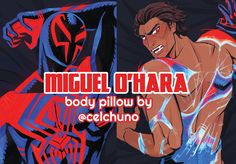 an image of a cartoon character with the words mufu othara body pillow by ec