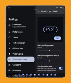 an iphone screen showing the settings and options for texting on their phone's keyboard