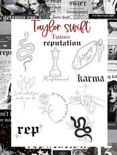 the cover art for taylor swift's album, repuptation by karmna