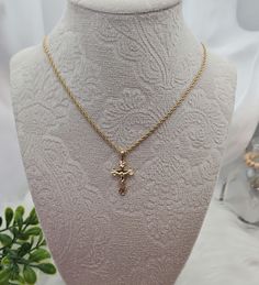 Gold Small Crucifix Necklace, 1mm French Rope Chain, 14k Heavy Plated Gold, Unisex Crucifix Necklace, 14k Heavy Plated Gold, Small Cross Necklace  High Quality Necklace, Lifetime Replacement Guarantee.  French Rope Chain is 1mm thick, pendant is approximately 20mm high and 15mm in width. E X P E D I T E D ∙ S H I P P I N G You will be able to choose faster shipping options when you add Priority Shipping upon checkout. Ship times do NOT include production times. However, if you select expedited shipping, we will try to get your order completed faster. We want you to be happy with your purchase, and we take pride in offering you well-made, quality products. If you have any questions or issues with an order, please don't hesitate to contact us! We look forward to messages you send us and welc Small Cross Necklace, Crucifix Necklace, Small Crosses, Rope Chain, Cross Necklace, Jewelry Necklace Pendant, Beauty Book, Jewelry Necklaces, Accessory Gift