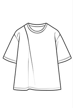 a drawing of a t - shirt on a white background