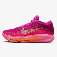 #ad Premium Nike G.T. Hustle 3 EP Basketball Shoes 'Hyper Pink' (FV5952-601) Expeditedship, Fashion Shoes Pink Synthetic Basketball Shoes, Pink Low-top Basketball Shoes With Gum Sole, Pink High-top Fade-resistant Basketball Shoes, Pink Fade-resistant Basketball Shoes For Light Sports, Outdoor Fade-resistant Synthetic Basketball Shoes, Limited Edition Sneakers, Air Zoom, Sport Sneakers, Nike Air Zoom