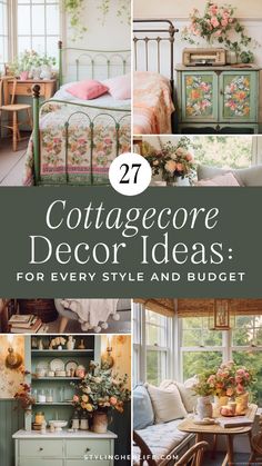 collage of cottage decor ideas for every style and budget