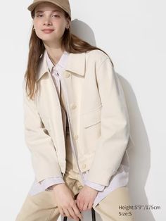 Jersey Relaxed Jacket | UNIQLO US Uv Protection Clothing, Chino Joggers, Parka Vest, Outer Women, Outer Jacket, Tv Animation, Uniqlo Women, Cardigan Shirt, Tank Top Camisole