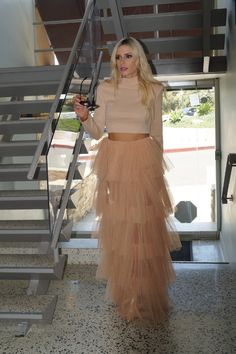 Affinity Found Full Tiered Tulle Maxi Skirt - Blush Tulle Maxi Skirt Outfit, Tuille Skirt, Ruffled Long Skirt, Tulle Skirt Outfit, Long Skirt Looks, Ruffle Skirt Outfit, Tool Skirt, Fashion Week Inspiration, Tulle Skirts Outfit