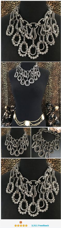 Designer Rhinestone Party Jewelry, Designer Rhinestone Jewelry For Party, Designer Metal Necklace For Party, Evening Costume Jewelry Chain, Evening Costume Jewelry With Chain, Evening Costume Jewelry With Chain Detail, Evening Costume Jewelry Necklace With Chain, Evening Metal Chain Necklace, Jewellery Shop Design