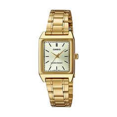 Womens Casio Waterproof Quartz Gold Analog WMNS Watch Casio Gold Watch, Casio Watch Women, Casio Vintage Watch, Classic Watch Women, Casio Quartz, Golden Watch, Casio Watches, Casio Vintage, Vintage Watches Women