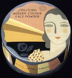 Art Déco - Boite de Poudre - Shiseido - Années 30 Shiseido Advertising, 1930s Beauty, Vintage Packing, Company Poster, 1920s Makeup, 1930's Fashion, Japanese Cosmetics, Art Deco Vanity