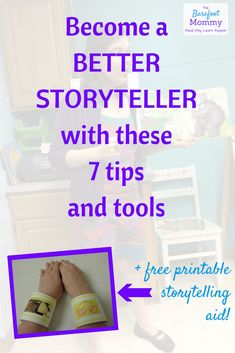 a poster with an image of a woman's feet and the words become a better storyteller with these 7 tips and tools