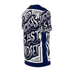 "Get your daily dose of motivation with our premium t-shirt showcasing a powerful 'Success is a Mindset' quote. Beautifully hand-lettered in bold script font against a deep navy-blue backdrop, it's the perfect blend of style and inspiration. The emphasis on 'Success' and 'Mindset' reinforces its strong message. #Success #Mindset #Motivational #Fashion #Typography #Handlettered #ScriptFont #PremiumQuality #Inspiration #NavyBlueShirt" Blue Tops With Lettering For Streetwear, Blue Graphic Tee With Lettering, Blue Lettering T-shirt For Streetwear, Blue Short Sleeve T-shirt With Lettering, Inspirational Crew Neck T-shirt With Lettering, Inspirational Lettering Crew Neck T-shirt, Inspirational Graphic Print Top For Streetwear, Bold Script Font, Fashion Typography