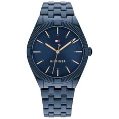 Relógio Tommy Hilfiger Feminino Aço Azul 1782552 Wrist Watches For Women, Watches Women, Blue Watches, Watches For Women, Blue Band, Stainless Steel Watch