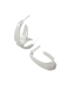 What better way to round out your look than with hoop earrings, especially when they’re as chic as these. Stacked up or styled solo, the Cadence Hoop Earrings in Sterling Silver are a bold hoop shape that’s ready steal the spotlight. Plus, they’re made with long-lasting metal, perfect for repeat wear. Metal Sterling Silver Why Sterling Silver? Our Sterling Silver collection features elevated styles to wear time and time again. With a base of both pure silver and copper, Sterling Silver provides Silver Kendra Scott, Huggie Earrings Silver, Steal The Spotlight, Silver Collection, Large Hoop Earrings, Demi Fine Jewelry, Jewelry Earrings Hoops, White Sapphire, Huggies Earrings