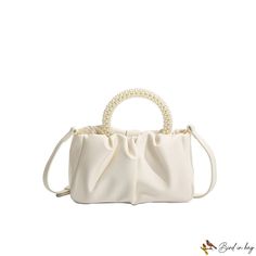 Bird in Bag - Senior sense of cloud package new pearl handbag pleated shoulder bag crossbody mini small package Pearl Handbag, Street Trends, Mini Crossbody, Bird In Bag, Olivia Mark, Patch Pocket, Bucket Bag, Sense, Packaging