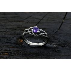 This Is A Versatile Silver Ring With A Celtic Knot And A Central 5mm Stone, Covered With A Tree Texture And Oxidization. It Is Available In Five Colors Of Cubic Zirconia And Different Sizes From 6 Us To 9 Us In Half-Size Increments, Making It Suitable For Everyday Wear Or As An Engagement/Wedding Ring. The Design Of The Ring Symbolizes Infinity And Balance, Emphasizing The Harmony Between Man And Nature. The Oxidized Coating And Tree Texture Add Mystery And Antiquity To The Ring, Highlighting Th Silver Amethyst Ring, Witchy Rings, Pink Gem Ring, Fantasy Wedding Rings, Viking Wedding Ring, Boho Rings Gold, Tree Texture, Man And Nature, Unique Silver Rings