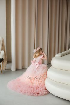 Birthday Princess Dress, Baby Birthday Dress, Pageant Gown, Dress With Train, Puffy Dresses, Toddler Flower Girl Dresses, Birthday Princess, Pageant Gowns, Toddler Birthday