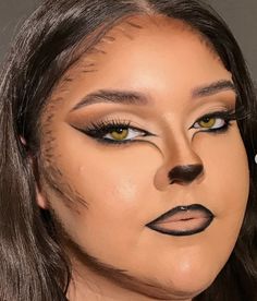 Werewolf Makeup, Wolf Makeup, Halloween Makeup Tutorial Easy, Cat Halloween Makeup, Halloween Makeup Clown, Halloween Make-up Looks, Holloween Makeup, Cat Makeup Halloween, Halloween Makeup Diy