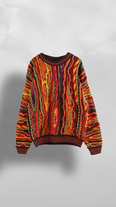 DEAT 2021 OVERSIZED New Autumn Fashion Women's Colorful Folk Style Pullover Knitted Sweater Striped Full Sleeve O-neck Thick Loose TX090 - Afro Soca Love Supply Drew Seeley, Leo Style, 90’s Outfits, Lesbian Fashion, Cute Clothing, Oversize Knit, Crochet Cardigan Pattern, Fashion Attire, Cardigan Pattern